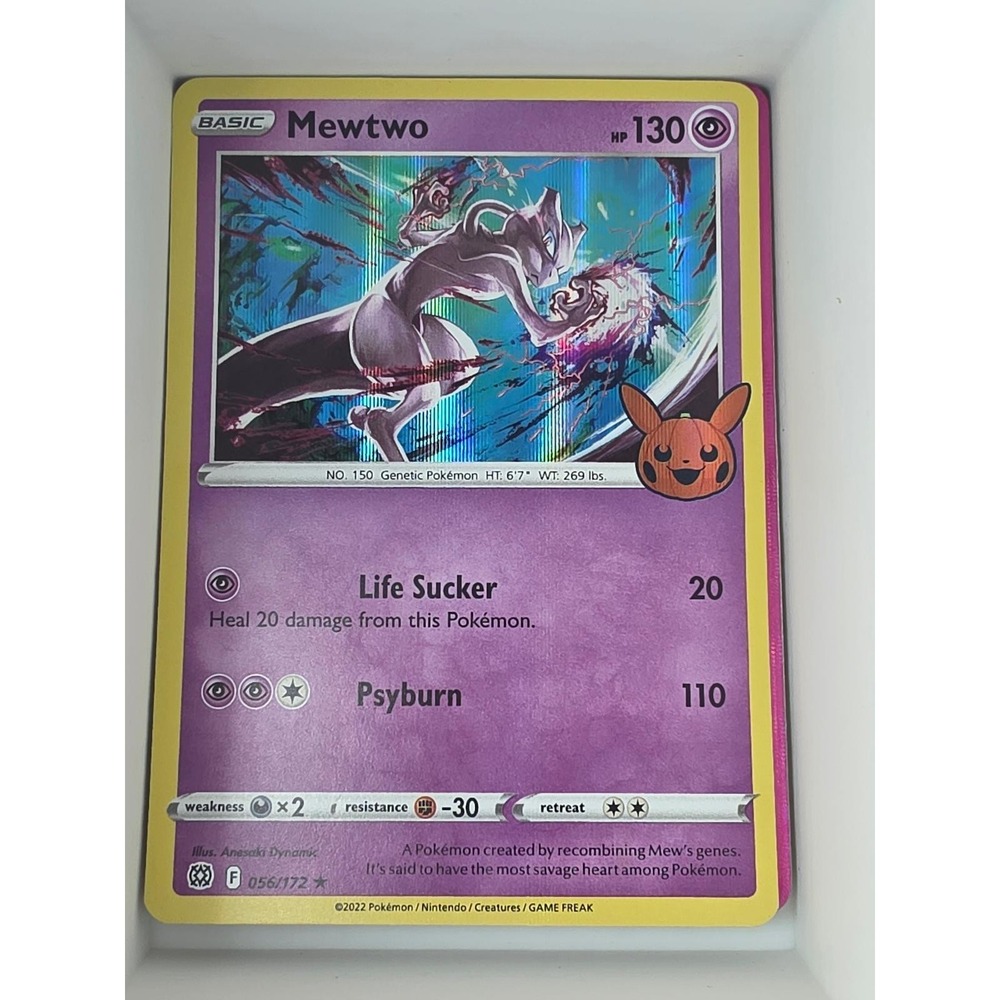 Mewtwo 056/172 Holo Promo Trick or Trade BOOster Pokemon Near Mint